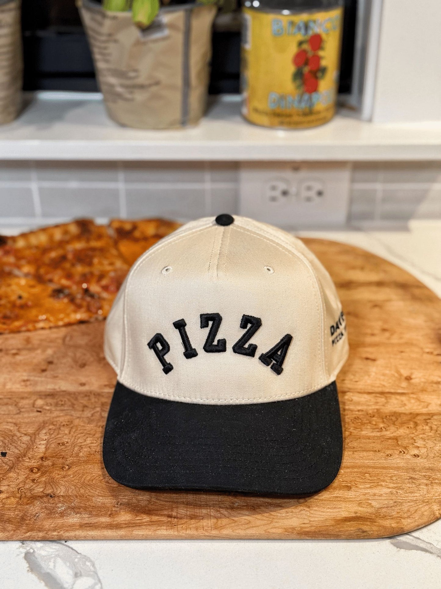 Black "PIZZA" Hat
