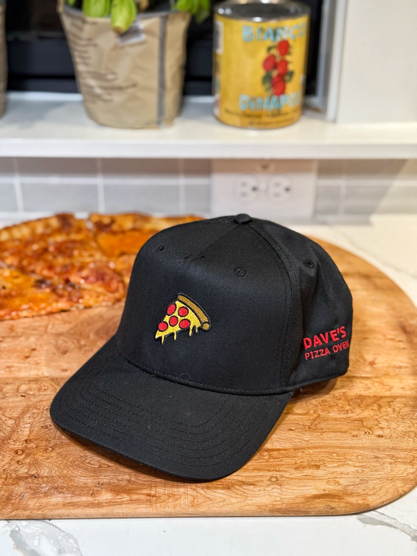 Black Pizza Slice Hat