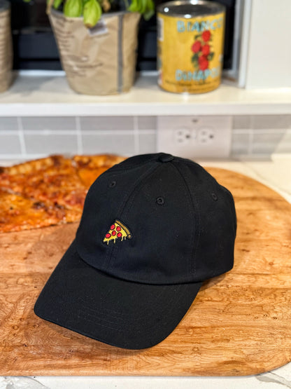 Black Pizza Slice "Dad" Hat